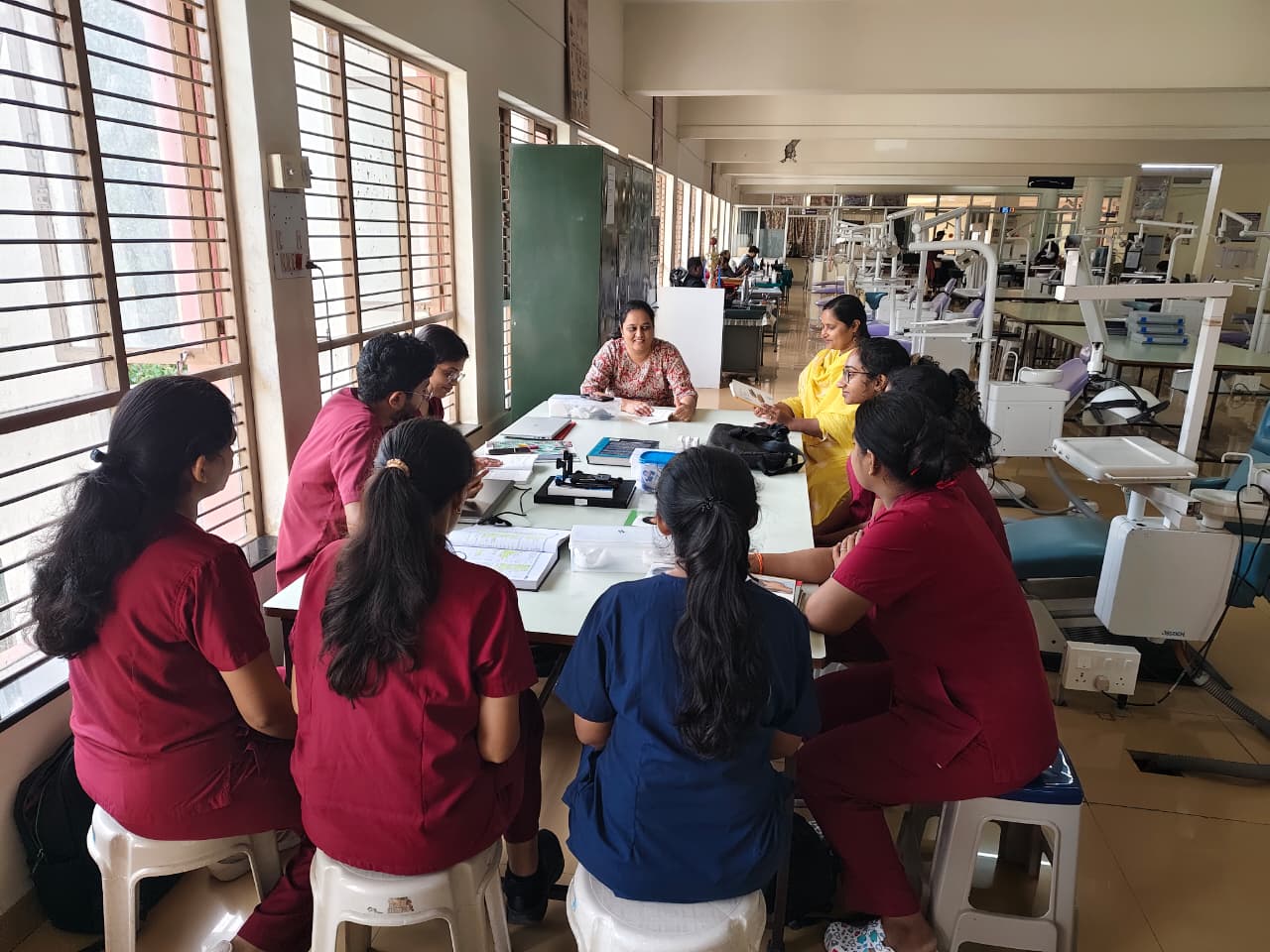 Sahithya book reading and discussion session at JSS Dental College and Hospital